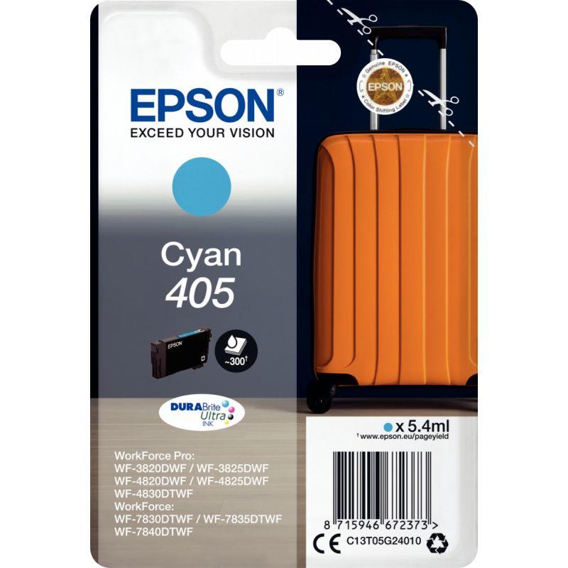 Image de  Epson VALISE / 405 cartouche jet d''encre cyan authentique (T05G240) 