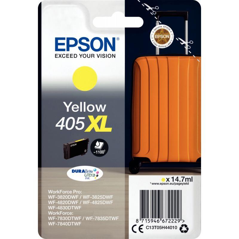 Image de  Epson VALISE / 405XL cartouche jet d''encre jaune haute capacité authentique (T05H440) 