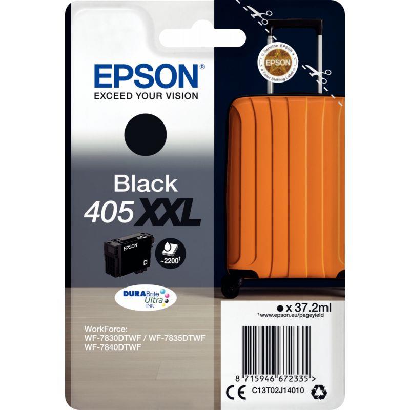 Image de  Epson VALISE / 405XXL cartouche jet d''encre noire très haute capacité authentique (T02J140) 