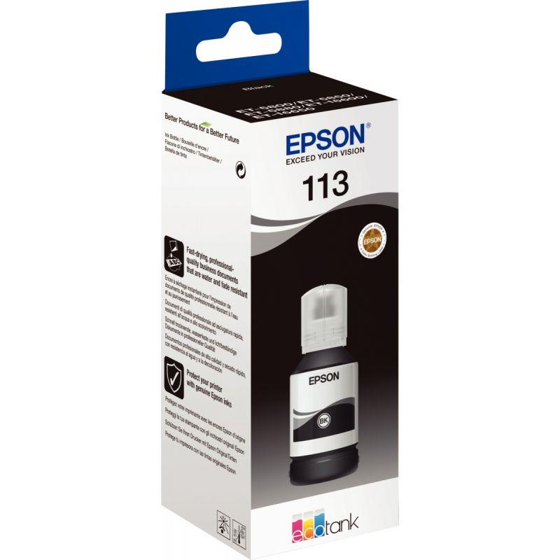 Image de  Epson 113 flacon d''encre noire authentique (T06B140) 