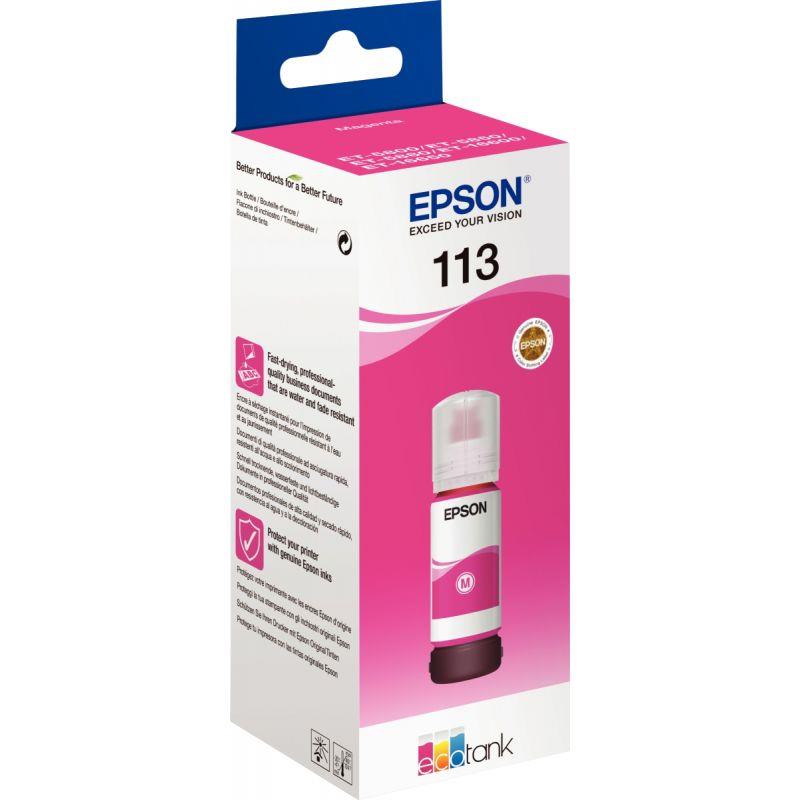 Image de  Epson 113 flacon d''encre magenta authentique (T06B340) 