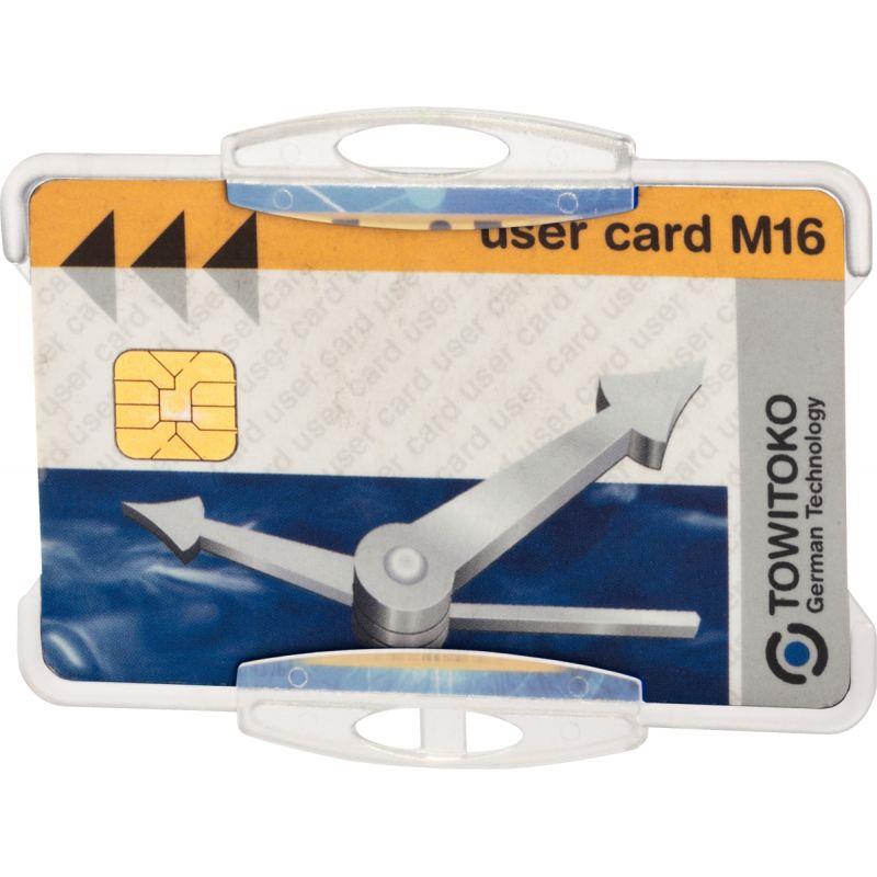 Image de  Boîte de 10 porte-carte de sécurité ouvert rigide ultra-résistant pour 2 cartes de sécurité 