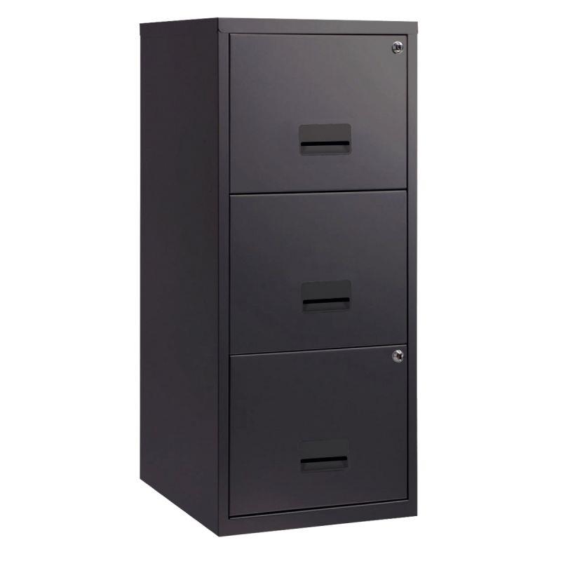 Image de  Classeur 3 tiroirs pour dossiers suspendus Eco anthracite 