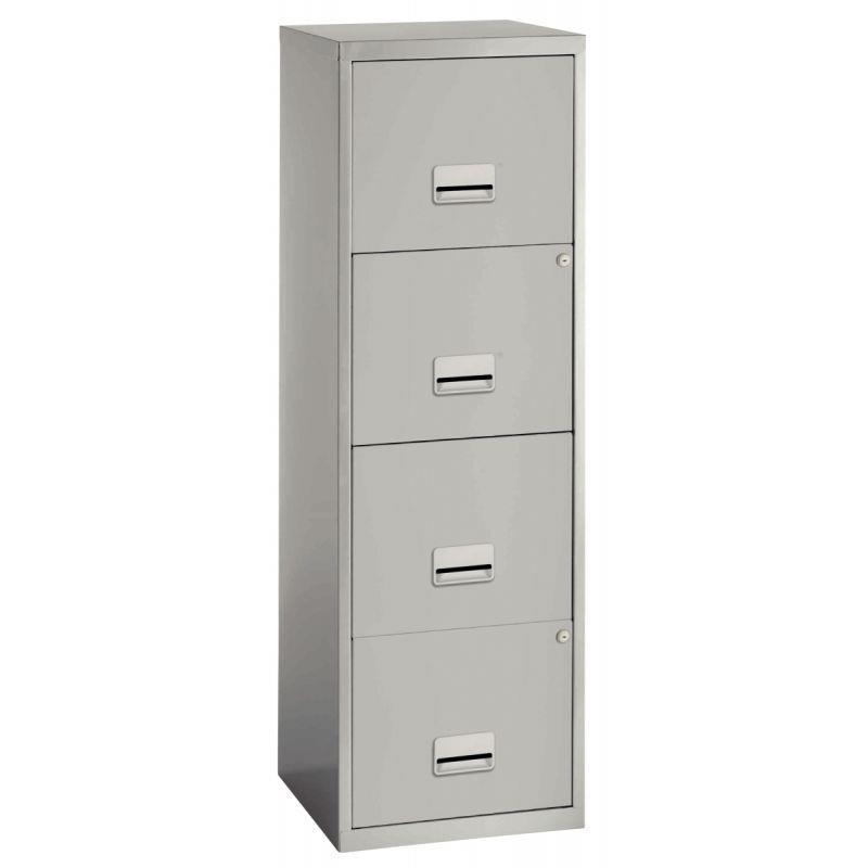 Image de  Classeur 4 tiroirs pour dossiers suspendus Eco gris clair 