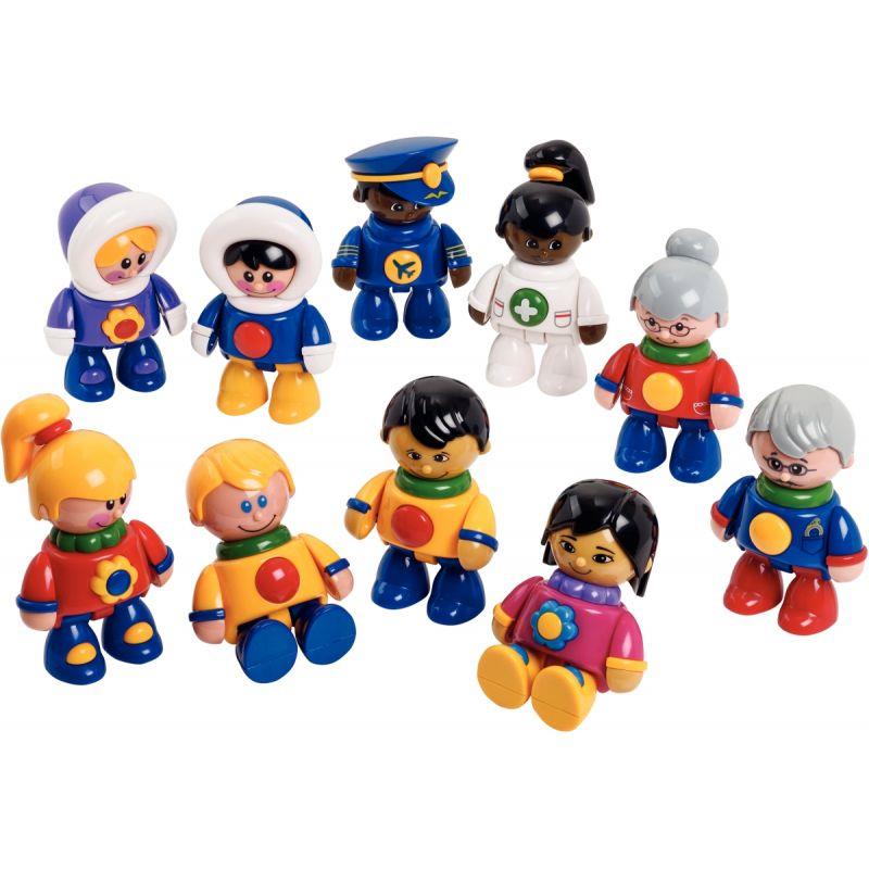 Image de  Lot de 10 personnages du monde TOLO 