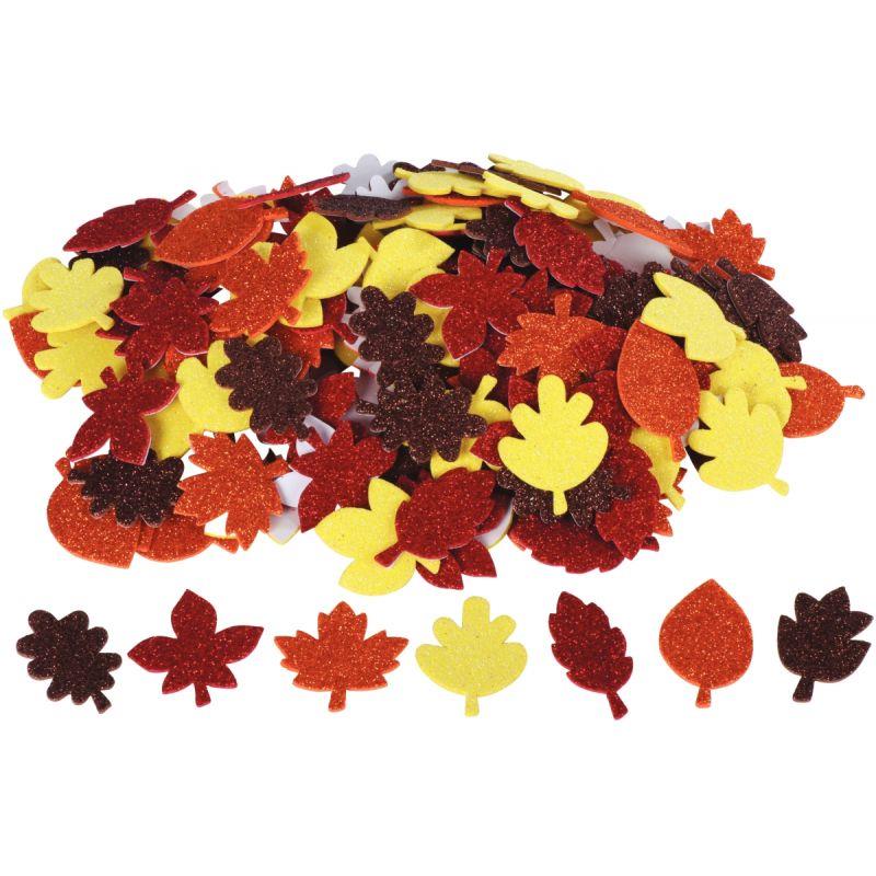 Image de  Sachet de 200 gommettes  feuilles d'' automne en mousse 
