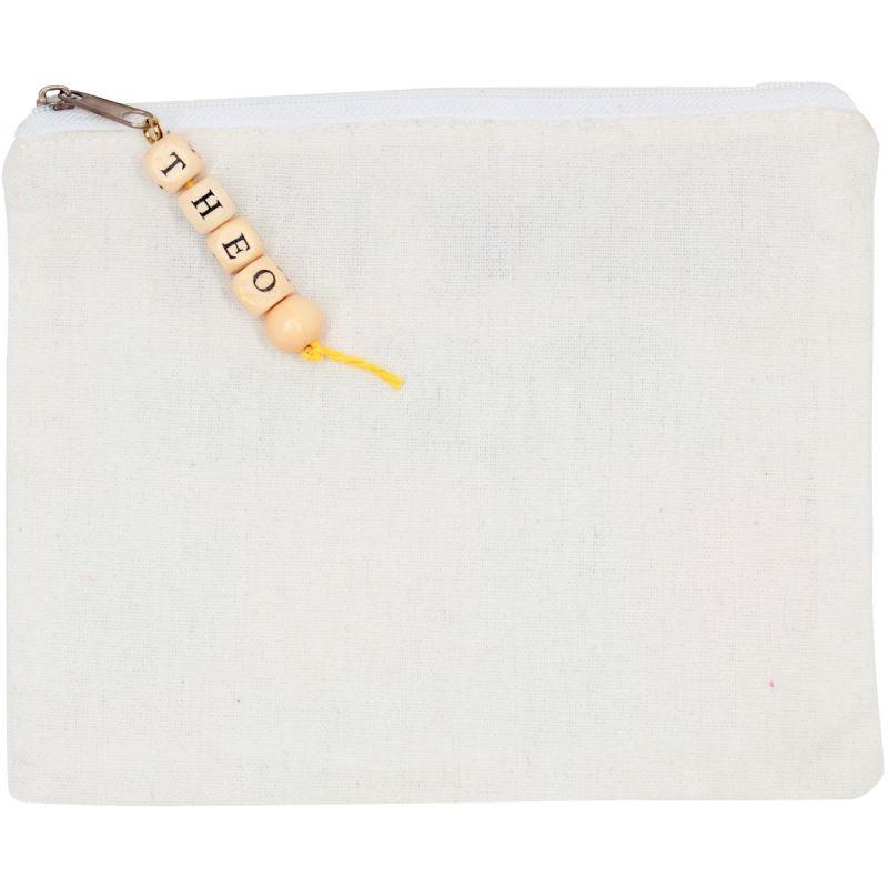 Image de  Sac de 440 perles alphabet en bois 1 cm. Trou 3mm 