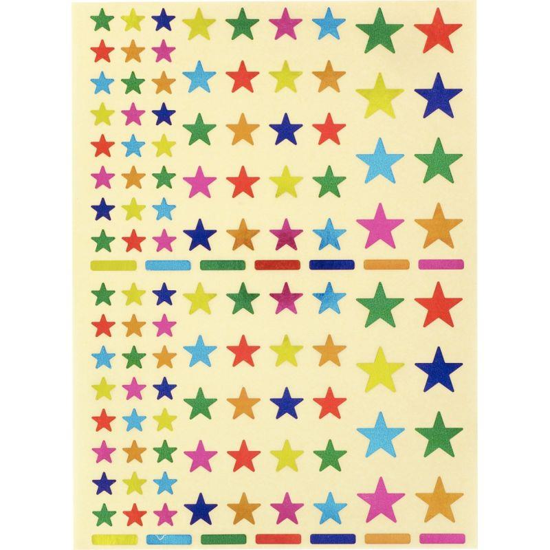 Image de  Pochette 624 gommettes étoiles couleurs assorties 