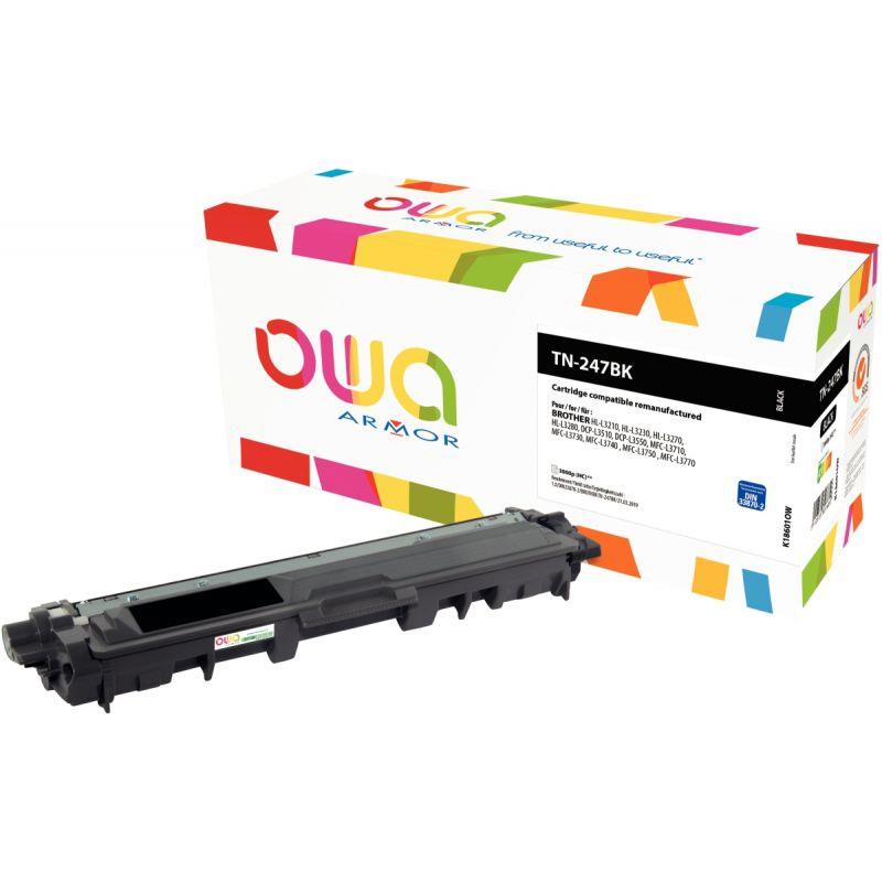 Image de  OWA toner laser noir haute capacité remanufacturé compatible Brother TN247BK 