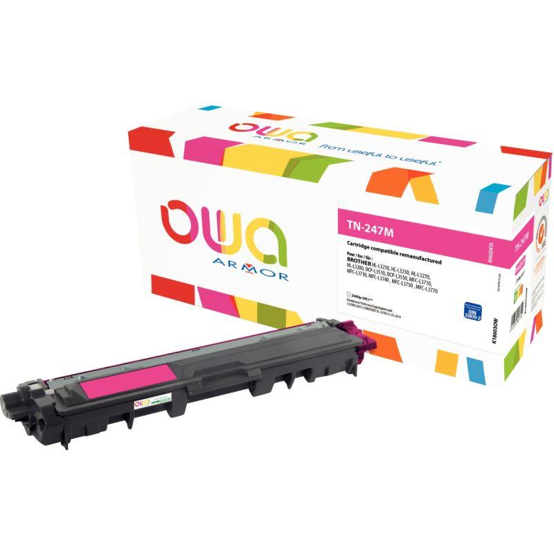 Image de  OWA toner laser magenta haute capacité remanufacturé compatible Brother TN247M 