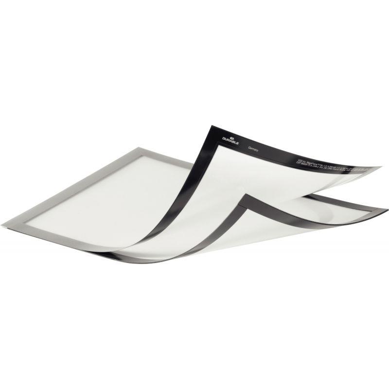 Image de  Sachet de 2 cadres d''affichage Duraframe Magnetic Plus A4 argent 