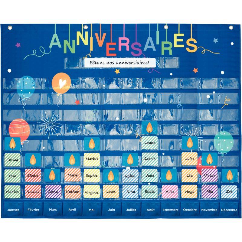Image de  Panneau mural 97 poches anniversaire 