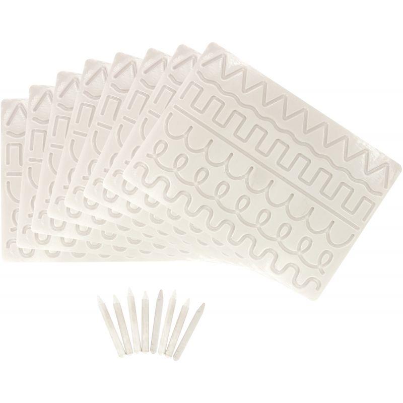 Image de  Lot de 8 plateaux pistes graphiques + 8 stylets 