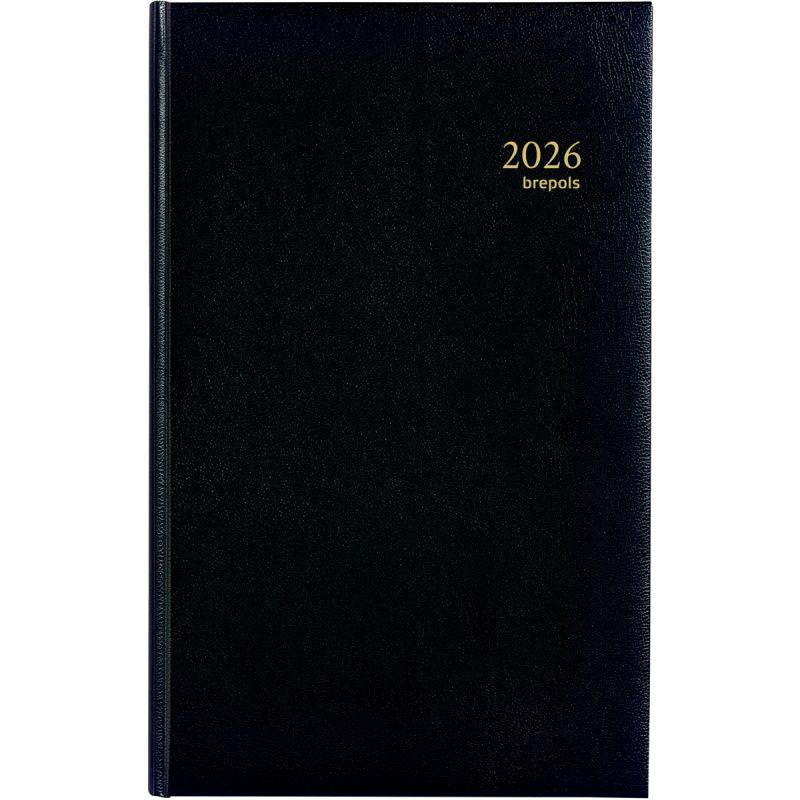 Image de  Agenda banquier large 2 volumes noir 