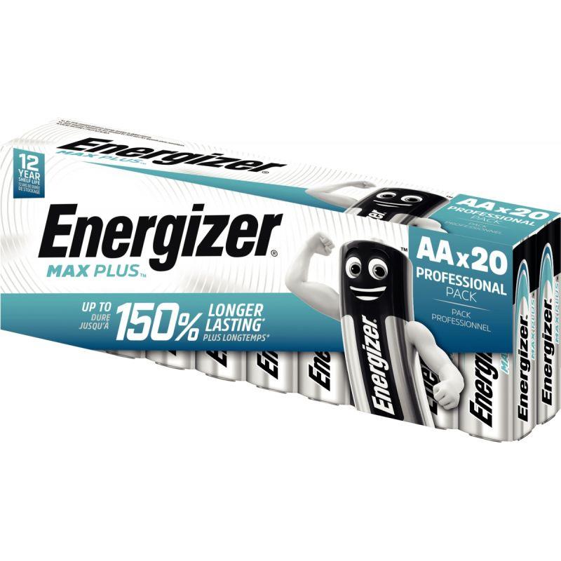 Image de  Blister 20 piles 1,5V Max Plus AA / LR06 