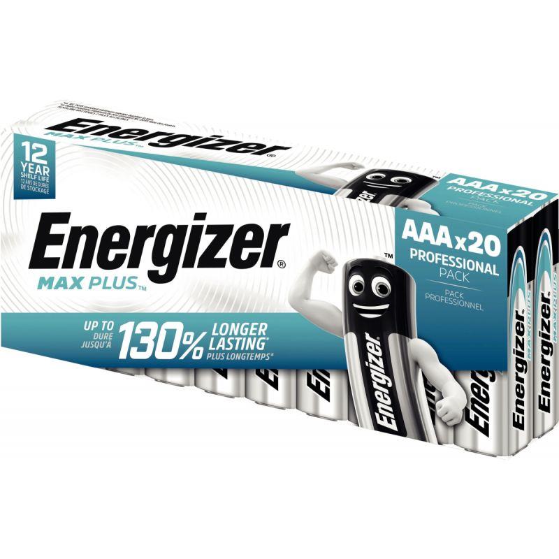 Image de  Paquet 20 piles 1,5V Max Plus AAA / LR03 