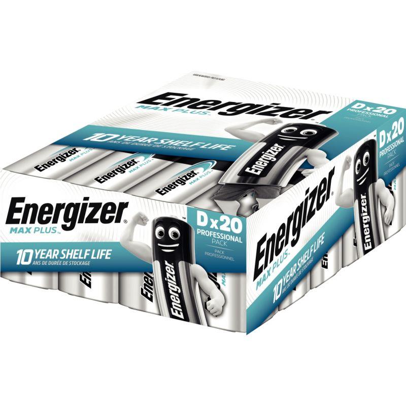 Image de  Blister 20 piles 1,5V Max Plus D / LR20 