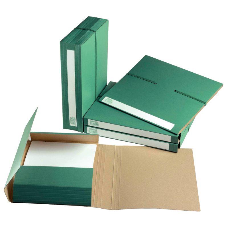 Image de  Dossier à archives avec 3 rabats à élastique, vert 