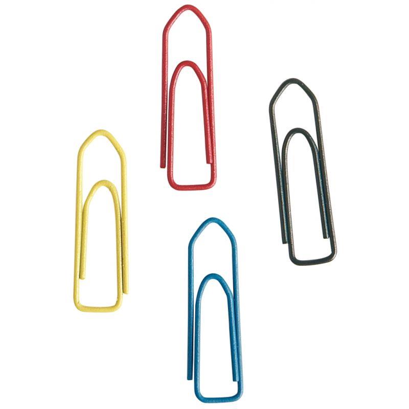 Image de  Boîte de 1000 trombones 25mm bout chevron coloris assortis 
