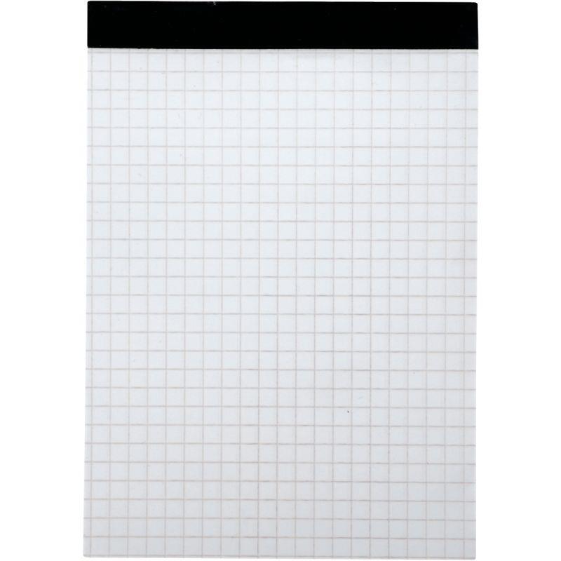 Image de  Bloc de bureau sans couverture format A6, quadrillé 5x5, papier 60g 