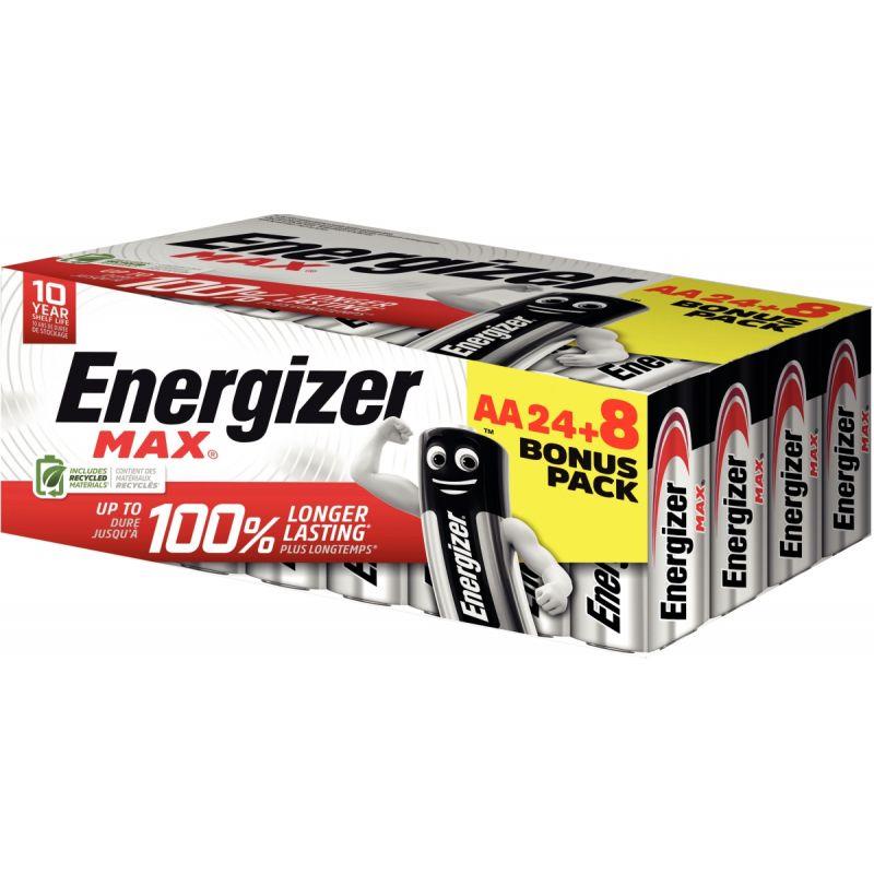 Image de  Blister 24+8 piles 1,5V Max AA / LR06 