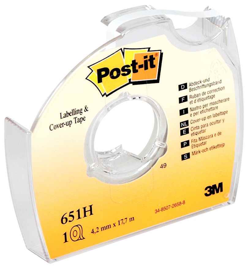 Image de  Ruban Post-it repositionnable 4,2 mm x 17,7m 