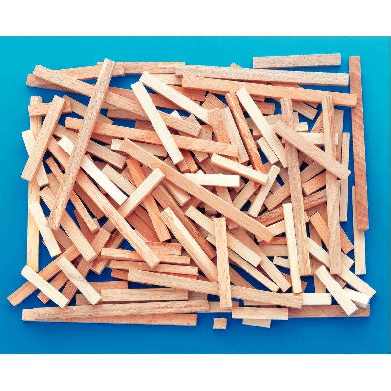 Image de  Paquet de 200 bâtonnets rectangulaires, longueurs assorties 