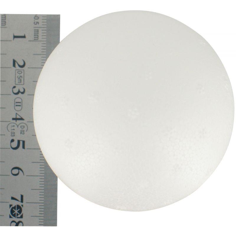 Image de  Lot de 5 boules en styropor, diamètre 7 cm 