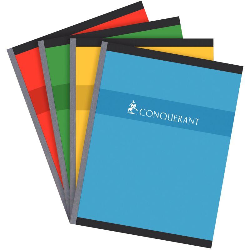 Image de  Cahier broché 192 pages CONQUERANT, format 17x22 cm, quadrillé 5x5, papier 70g 