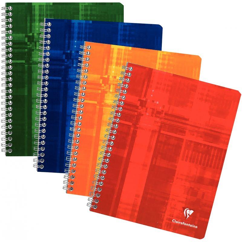 Image de  Reliure intégrale 100 pages CLAIREFONTAINE, format 17x22 cm, quadrillé 5x5, papier 90g 