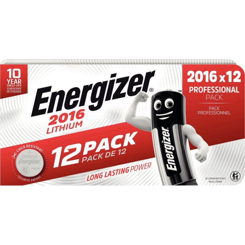 Image de  Paquet 12 piles lithium 3V CR2016 