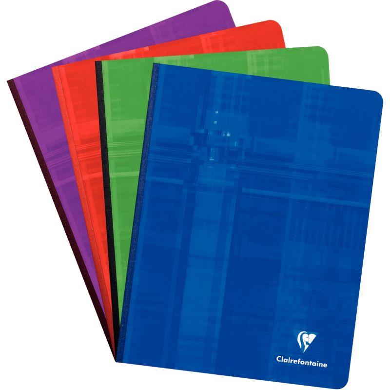 Image de  Brochure 192 pages CLAIREFONTAINE, format 17x22 cm, seyès, papier 90g 