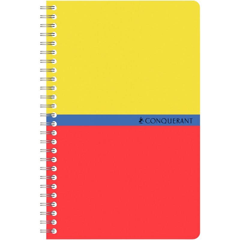 Image de  Carnet à reliure intégrale 100 pages CONQUERANT, format 9x14 cm, quadrillé 5x5, papier 70g 