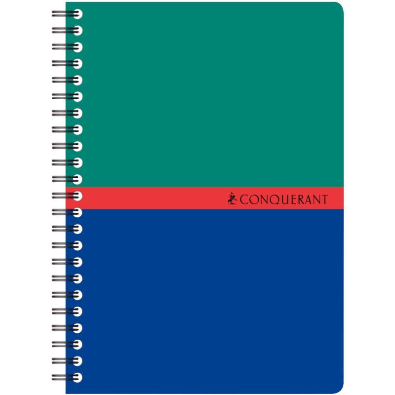 Image de  Carnet à reliure intégrale 180 pages CONQUERANT, format A6, quadrillé 5x5, papier 70g 