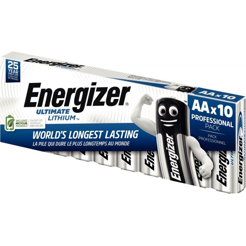 Image de  Paquet 10 piles 1,5V Ultimate Lithium AA / LR06 