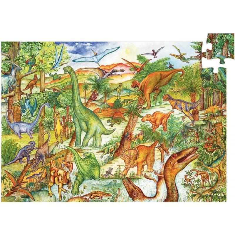 Image de  Puzzle 100 pièces les dinosaures + livret 