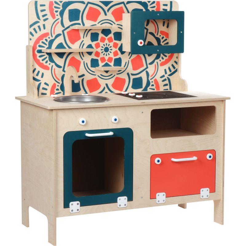 Image de  Cuisine en bois contemporaine 