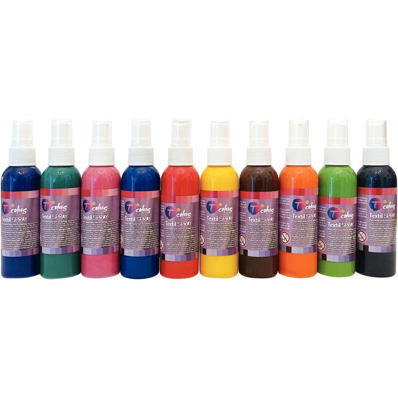 Image de  Lot de 10 vaporisateurs 75ml de peinture textile 