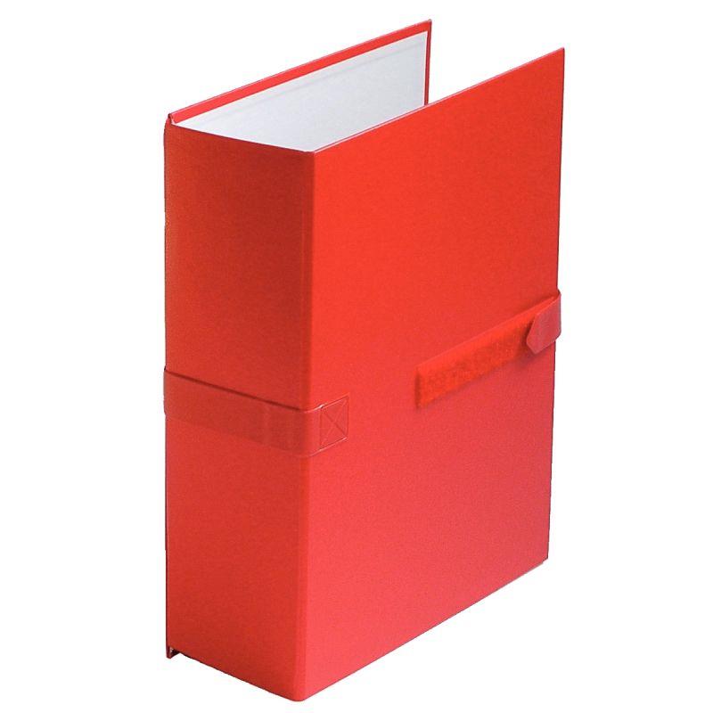 Image de  Chemise extensible en balacron avec velcro et rabat, rouge 