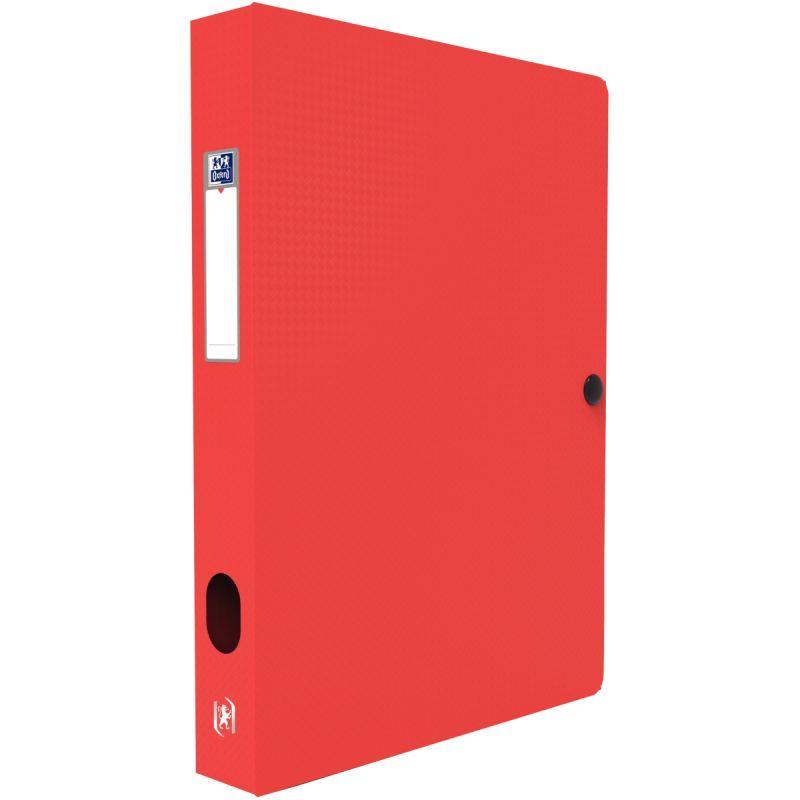 Image de  Boite de classement en polypropylène MEMPHIS dos 4 cm, rouge 