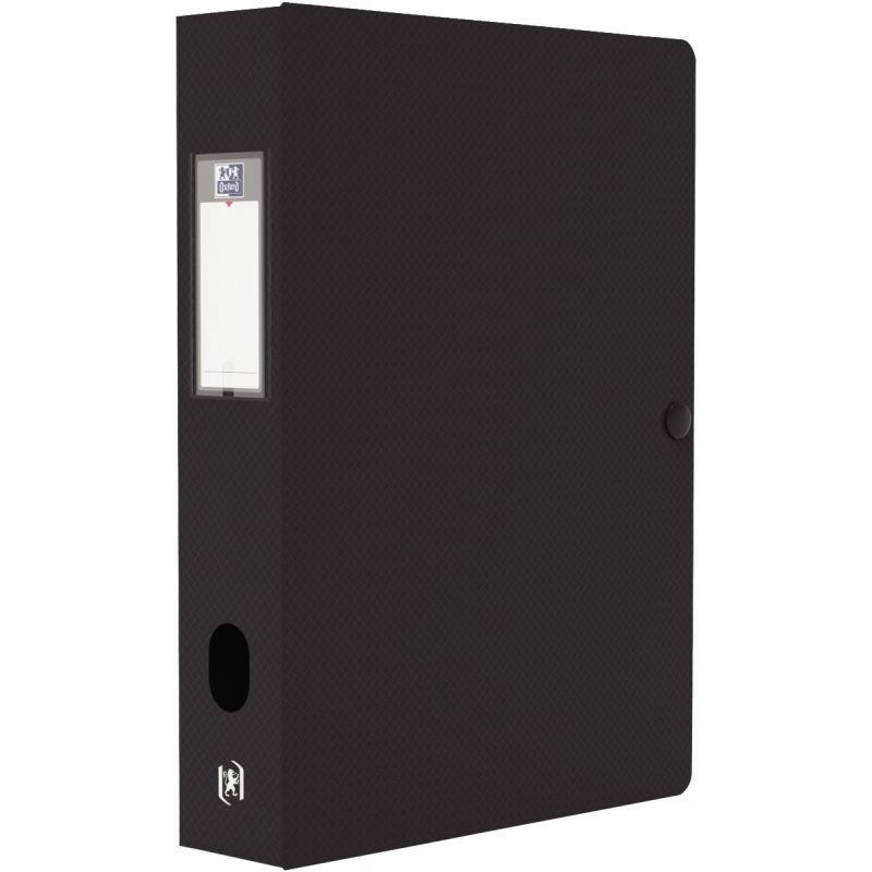 Image de  Boite de classement en polypropylène MEMPHIS dos 6 cm, noir 