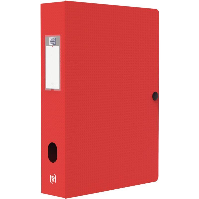 Image de  Boite de classement en polypropylène MEMPHIS dos 6 cm, rouge 