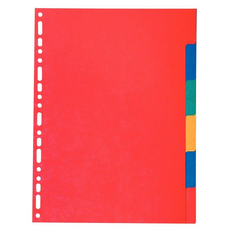 Image de  Jeu de 6 intercalaires en carte recyclée 220g, format A4 