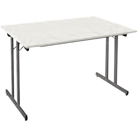 Image de  Table pliante multiusage L120 cm P60 cm Blanc 