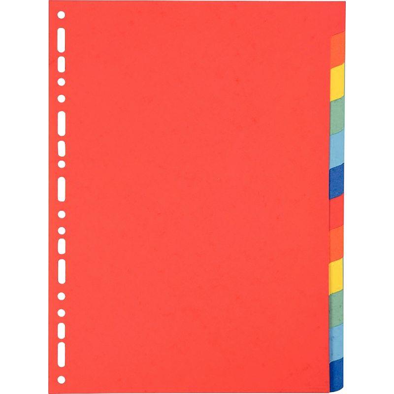 Image de  Jeu de 12 intercalaires en carte recyclée 220g, format A4 