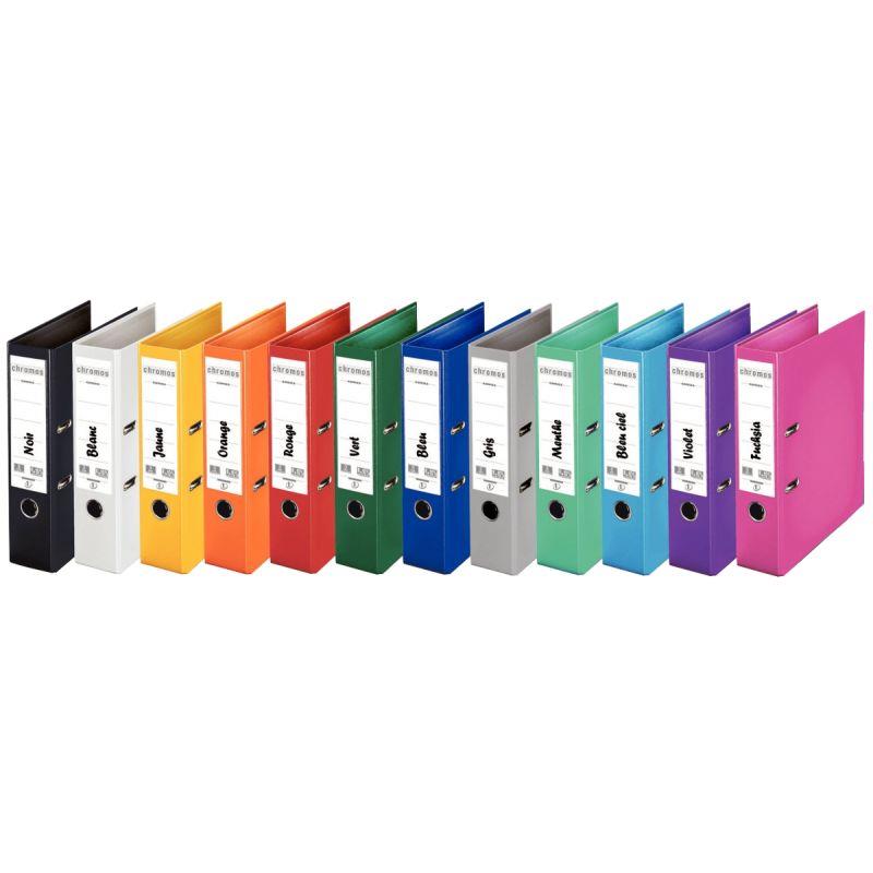 Image de  Classeur à levier CHROMOS+ pour format A4, dos 8 cm, noir 
