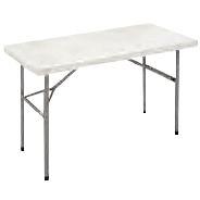 Image de  Table pliante en polypropylène L122 cm P61 cm gris 