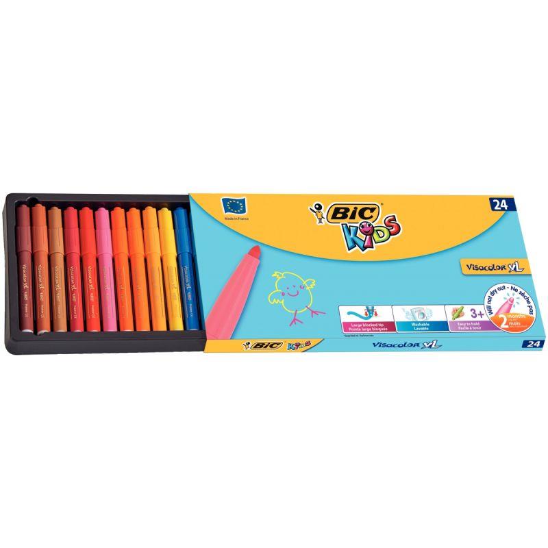 Image de  Boîte de 24 feutres Visacolor XL assortis 