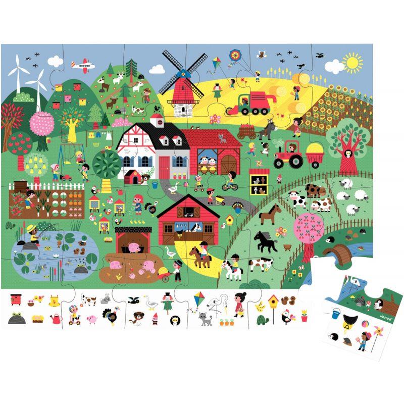 Image de  Puzzle d''observation 24 pièces, la ferme 