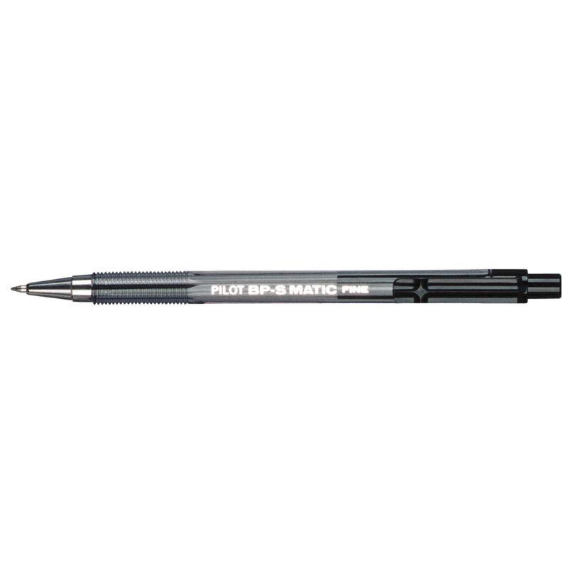 Image de  Stylo bille BPS Matic rétractable noir 